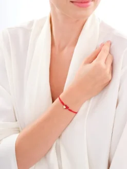 Apart Bransoletka z elementami żółtego złota z diamentem - serca - 0,004 ct - próba 375< Wszystkie