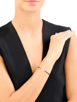 Apart Bransoletka z elementami srebra i cyrkoniami - serca