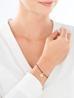 Apart Bransoletka z elementami srebra i szkłem - Panna< Do Grawerowania