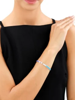 Online Apart Bransoletka z elementami srebra z efektem Tie Dye - gwiazda