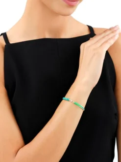 New Apart Bransoletka z elementami srebra i cyrkonią z efektem Tie Dye - nieskończoność