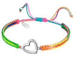 Apart Bransoletka z elementami srebra z efektem Tie Dye - serce< Wszystkie