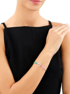 Apart Bransoletka z elementami srebra z efektem Tie Dye - serce< Wszystkie