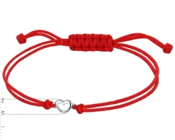Apart Bransoletka z elementami białego złota z diamentem - serce - 0,004 ct - próba 585< Bransoletki Z Diamentami