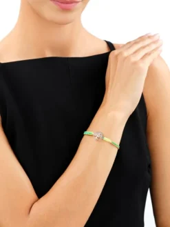 Sale Apart Bransoletka z elementami srebra z efektem Tie Dye - drzewko