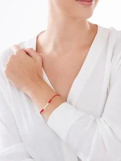 Apart Bransoletka z elementami żółtego złota i diamentem - słonik, serce - 0,003 ct - próba 375