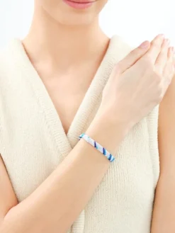 Apart Bransoletka z elementami srebra z efektem Tie Dye< Wszystkie