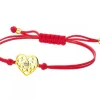 Apart Bransoletka z elementami z żółtego złota i brylantem - serce - 0,008 ct - próba 585< Wszystkie