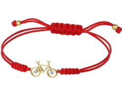 Apart Bransoletka z elementami żółtego złota i diamentami - rower - 0,006 ct - próba 375< Wszystkie