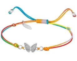 Apart Bransoletka z elementami srebra i cyrkoniami z efektem Tie Dye - motyl< Wszystkie