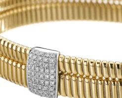 Apart Bransoletka z żółtego i białego złota z brylantami - 0,29 ct - próba 750< Wszystkie