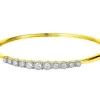 Apart Bransoletka z żółtego i białego złota z brylantami - 0,95 ct - próba 585