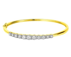 Apart Bransoletka z żółtego i białego złota z brylantami - 0,95 ct - próba 585