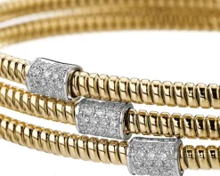 Apart Bransoletka z żółtego i białego złota z brylantami - 0,38 ct - próba 750< Wszystkie