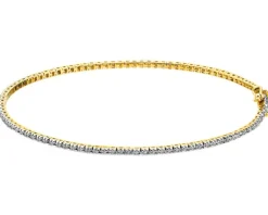 Apart Bransoletka z żółtego złota z diamentami - 18 cm - 0,24 ct - próba 585< Wszystkie