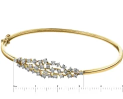 Discount Apart Bransoletka z żółtego złota z brylantami - 1,15 ct - próba 585