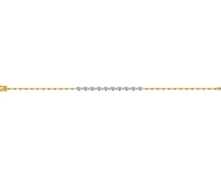New Apart Bransoletka z żółtego złota z brylantami - 18 cm - 0,23 ct - próba 585