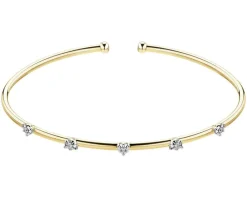 Apart Bransoletka z żółtego złota z brylantami - 0,09 ct - próba 375< Wszystkie