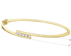 New Apart Bransoletka z żółtego złota z brylantami - 0,41 ct - próba 585
