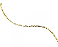 Sale Apart Bransoletka z żółtego złota z brylantami - 18 cm - 0,63 ct - próba 585