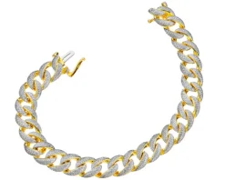 New Apart Bransoletka z żółtego złota z diamentami - 18 cm - 2,02 ct - próba 585