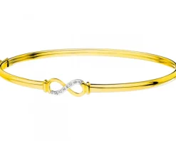Best Apart Bransoletka z żółtego złota z diamentem - nieskończoność - 0,004 ct - próba 375
