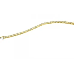 Discount Apart Bransoletka z żółtego złota z diamentami - 18 cm - 0,25 ct - próba 585
