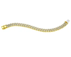 Online Apart Bransoletka z żółtego złota z diamentami - 19 cm - 2,46 ct - próba 585