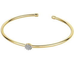 Apart Bransoletka z żółtego złota z diamentami - 0,07 ct - próba 585