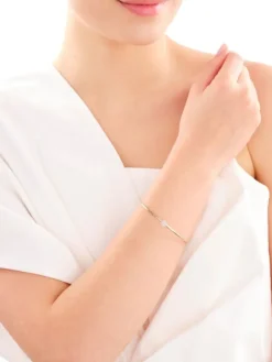 Apart Bransoletka z żółtego złota z diamentami - 0,07 ct - próba 585