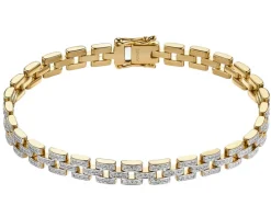 Apart Bransoletka z żółtego złota z brylantami - 1,18 ct - próba 585< Wszystkie