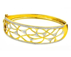 Apart Bransoletka z żółtego złota z diamentami - 0,34 ct - próba 585