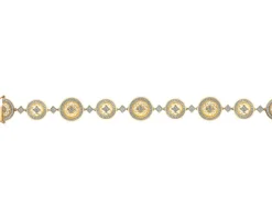 Clearance Apart Bransoletka z żółtego złota z diamentami - 18 cm - 0,99 ct - próba 585