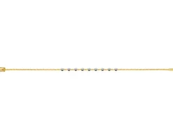 Apart Bransoletka z żółtego złota z brylantami - 18 cm - 0,19 ct - próba 585< Bransoletki Z Diamentami