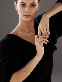 Apart Bransoletka z żółtego złota z brylantami - 0,21 ct - próba 585< Bransoletki Z Diamentami