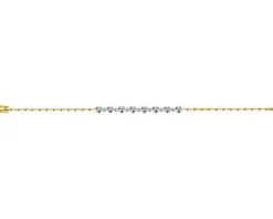 Apart Bransoletka z żółtego złota z brylantami - 19 cm - 0,47 ct - próba 585< Bransoletki Z Diamentami