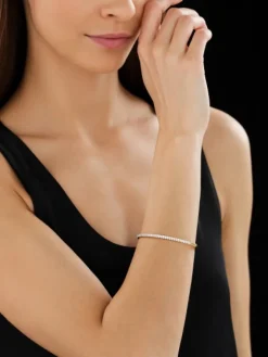 Outlet Apart Bransoletka z żółtego złota z brylantami - 1,00 ct - próba 750