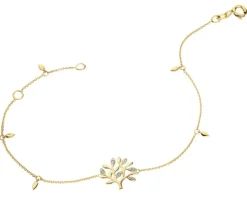 Best Apart Bransoletka z żółtego złota z diamentami - drzewko - 0,01 ct - próba 375