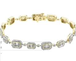 Apart Bransoletka z żółtego złota z diamentami - 18 cm - 2,54 ct - próba 585< Wszystkie