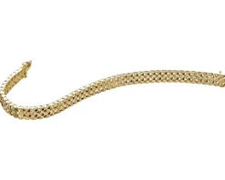 Apart Bransoletka z żółtego złota z diamentami - 18 cm - 0,40 ct - próba 585