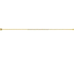 Online Apart Bransoletka z żółtego złota z brylantami - 18 cm - 0,07 ct - próba 585