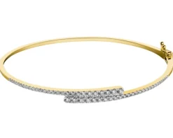 Clearance Apart Bransoletka z żółtego złota z brylantami - 1,00 ct - próba 585