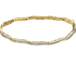 Apart Bransoletka z żółtego złota z diamentami - 0,30 ct - próba 585< Wszystkie