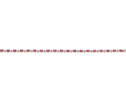 Discount Apart Bransoletka z żółtego złota z diamentami i rubinami - próba 585