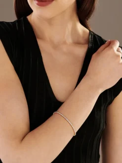 Hot Apart Bransoletka z żółtego złota z brylantami - 18 cm - 2,10 ct - próba 585