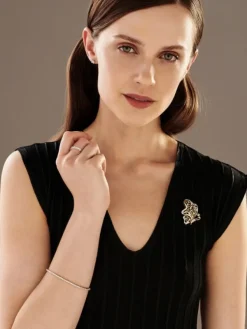 Hot Apart Bransoletka z żółtego złota z brylantami - 18 cm - 2,10 ct - próba 585