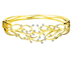 Apart Bransoletka z żółtego złota z brylantami - 0,72 ct - próba 585< Bransoletki Z Diamentami