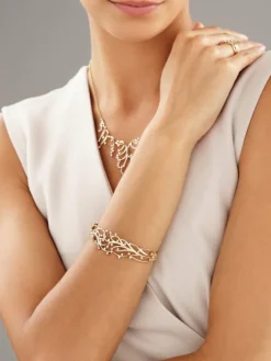 Apart Bransoletka z żółtego złota z brylantami - 0,72 ct - próba 585< Bransoletki Z Diamentami