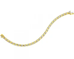 New Apart Bransoletka z żółtego złota z diamentami - 18 cm - 0,35 ct - próba 585
