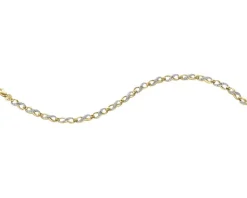 Apart Bransoletka z żółtego złota z diamentami - nieskończoność - 18 cm - 0,03 ct - próba 375< Bransoletki Z Diamentami